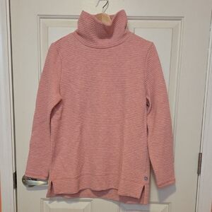 Talbots Soft Pink Cowl Neck Sweater